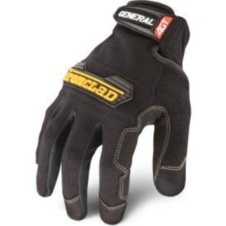 Brighton-Best Ironclad GUG-04-L General Utility® Spandex Gloves, 1 Pair, Black, Large GUG-04-L
